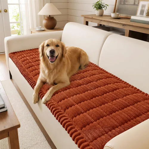 Vista 16 de decorUhome Funda de sofá para perros, funda antideslizante y mullida para sofá, para asiento, respaldo y reposabrazos, protector de sofá suave