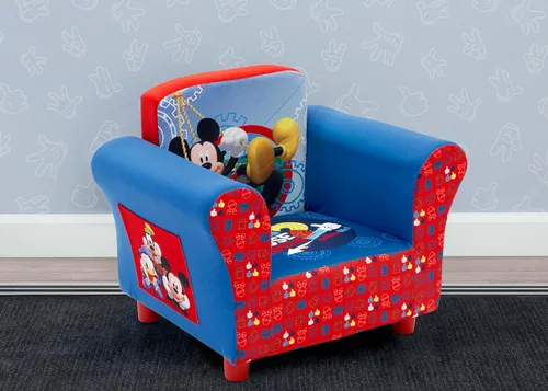 Vista 6 de Delta Children Juego de mesa y silla para niños (2 sillas incluidas), ideal para artes y manualidades, merienda y silla tapizada, Mickey Mouse