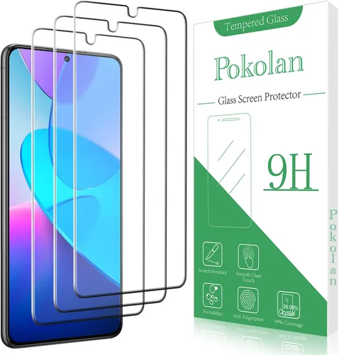 Vista 8 de Pokolan Protector de pantalla para Samsung Galaxy S23 5G Película de vidrio Transparente