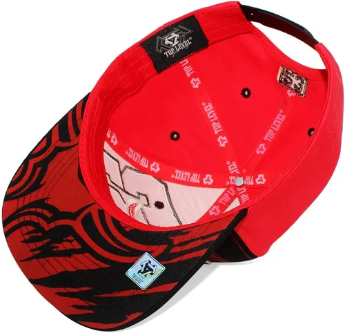 Vista 6 de 4350 DISTRICT Gorra ajustable de algodón Snapback para hombre (N21BUL17 REDBLK), Bull Legend_red Negro