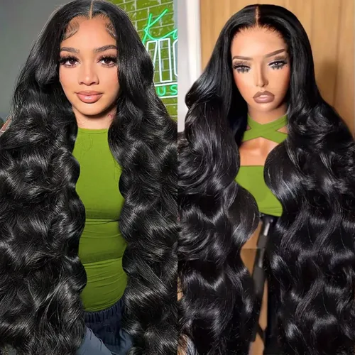 Vista 22 de Pelucas cortas de 10 pulgadas estilo Bob 13x4 con ondas profundas, peluca de pelo humano estilo Bob con encaje frontal HD de 200% de densidad