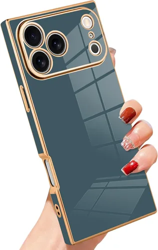 Vista 22 de SAKUULO - Funda magnética rectangular de lujo para iPhone 12 Pro Max, color negro