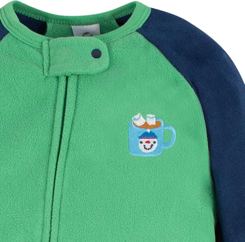 Vista 5 de Gerber Baby Boys' Flame Resistant Fleece Footed Pajamas 2-pack