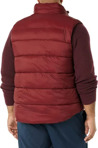 Vista 4 de Tienda Essentials Chaleco acolchado con forro de sherpa resistente al agua para hombre