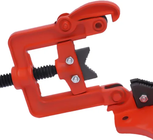 Vista 7 de Kit de enhebrador manual de tubo de trinquete, con cinco moldes + cortador de tubos + tornillo de banco para corte profesional y roscado de tubos
