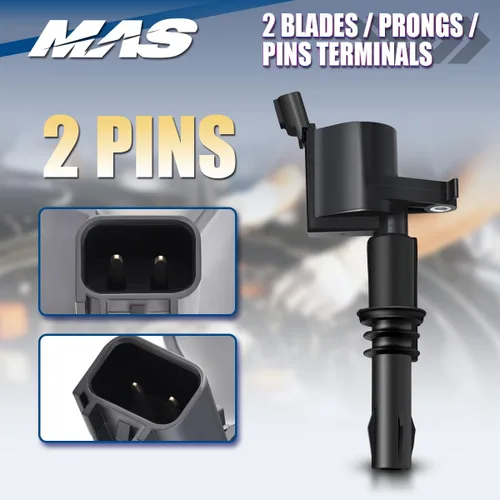 Vista 4 de MAS Juego de 8 bobinas de encendido compatibles con Ford Expedition Explorer F150 F250 F350 Super Duty Lincoln Navigator Mark LT Mercury Reemplazo