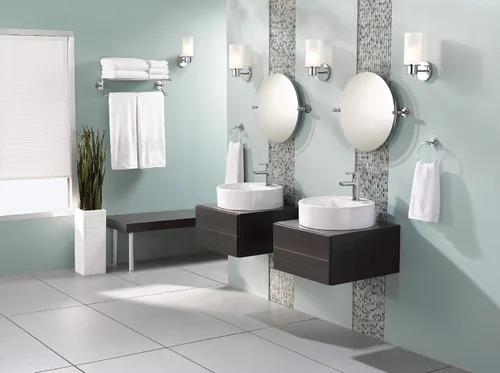Vista 8 de Moen Rizon 6900 - Grifo de baño moderno cromado con una manija con montaje de drenaje, 6900