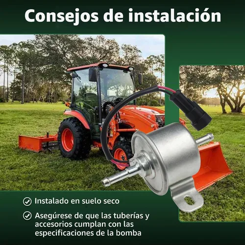 Vista 6 de Bomba de combustible EG371-52020 EG371-52023 compatible con tractor Kubota