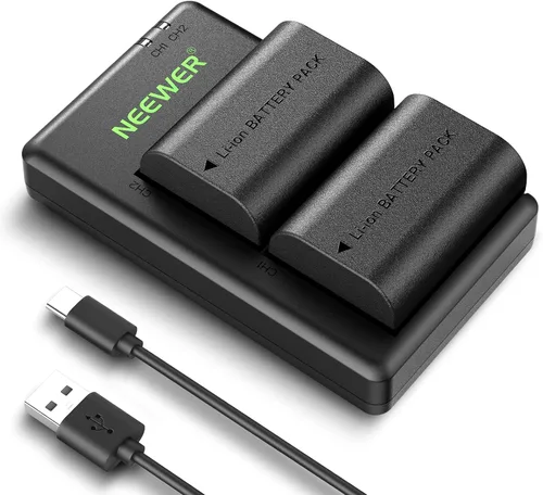 Vista 10 de NEEWER LP-E6/LP-E6N/LP-E6NH/LP-E6P Cargador de batería de cuatro canales con PD 45W carga rápida, cable USB C, cargador Quad USB compatible