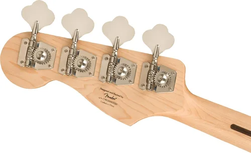 Vista 7 de Fender Squier Affinity Jaguar Bass H - Paquete negro con estuche, afinador, correa y DVD instructivo Austin Bazaar