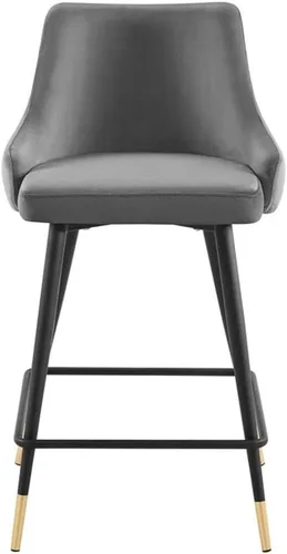 Vista 3 de Modway Adorn Performance - Taburete de terciopelo para mostrador, color gris