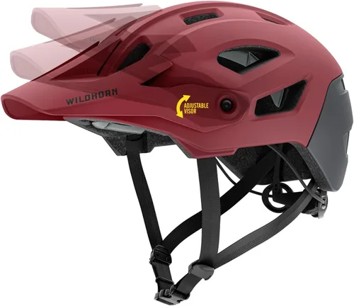 Vista 9 de Wildhorn Corvair - Casco de bicicleta de montaña para adultos, mujeres y jóvenes, casco ligero de ciclismo MTB con visera ajustable y ventilación