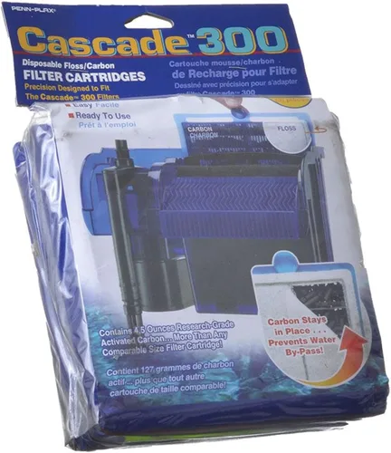 Vista 9 de Penn-Plax CPF6C3 Cascade Hang-on Power Filter Medios de repuesto - Paquete de 1 (3 unidades)