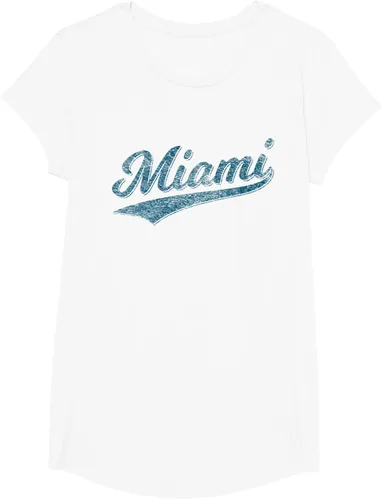 Vista 13 de Camiseta de estilo vintage de Miami Florida VARSITY SCRIPT Sports, gris, S
