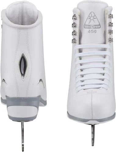 Vista 4 de Jackson Ultima Patines de hielo artísticos para mujeres y niñas en color blanco