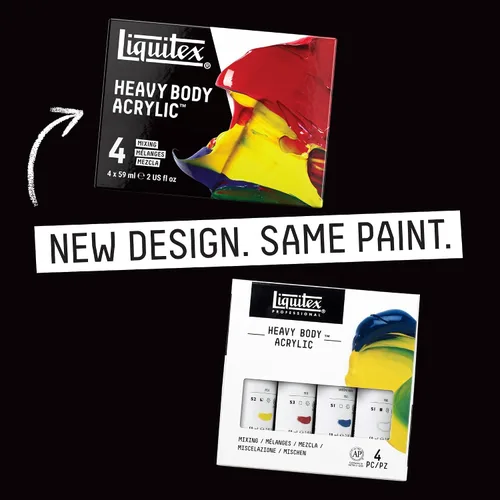 Vista 4 de Juego de 4 acrílicos Liquitex profesionales de cuerpo de pesado