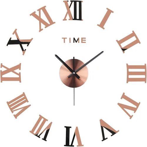 Vista 5 de Reloj de pared 3D DIY, moderno, sin marco, grande, 3D, para bricolaje, espejo, calcomanías, decoración del hogar, para sala de estar, dormitorio