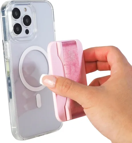 Vista 40 de LoveHandle PRO Compatible con MagSafe Agarre Magnético para Teléfono con Soporte - Montar, Correa y Soporte para Smartphone y Tableta - Anillo