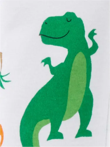 Vista 3 de Simple Joys by Carter's - Pijama de algodón con pies ajustada para niños pequeños y bebés, paquete de 3