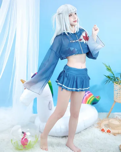 Vista 9 de Nuoqi Venti Cosplay Genshin Traje de baño Nilou Cosplay Anime Traje de baño