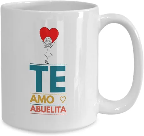 Vista 2 de Regalo para abuela Taza de Cafe para abuelita Perfecto regalo para tu nana, abuela y tatas Vaso con afirmaciones positivas, personalizadas