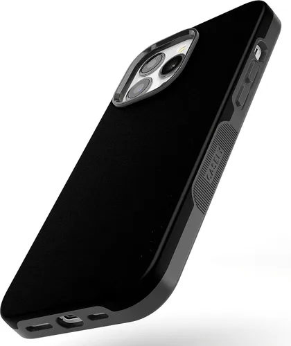 Vista 5 de Casely - Funda para iPhone 13 Pro Max Negro sobre negro Compatible con MagSafe Diseño protector audaz