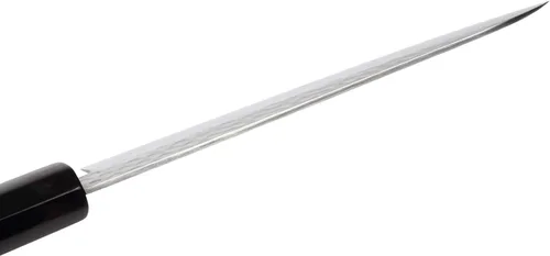 Vista 5 de Cuchillo japonés martillado Damasco VG-10 46 capas de mango de madera de magnolia octogonal, 6 pulgadas (5.906 in)