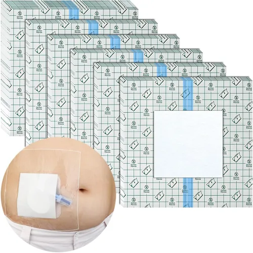 Vista 10 de 25 piezas impermeables para catéter de diálisis PD para heridas, vendajes de vestidor de isla para ducharse, línea de pícnic, pecho, peritoneal