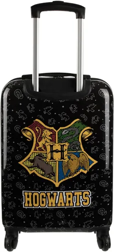 Vista 4 de Bioworld 20" Harry Potter ABS equipaje de mano con película de PC, cresta negra OSFA, Negro