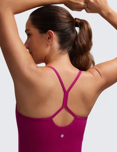 Vista 5 de CRZ YOGA Butterluxe - Camiseta sin mangas de maternidad con espalda en Y para mujer, fruncida, básica, sin mangas, atlética, para yoga
