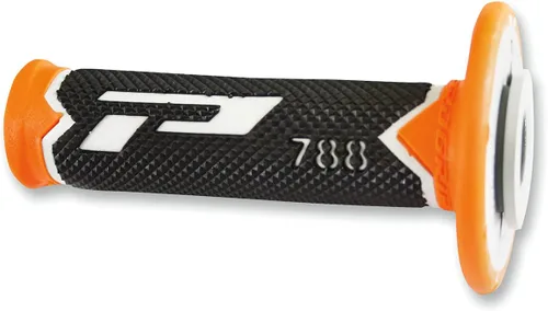Vista 2 de Progrip 788 Pa078800WFXN Progrip - Agarres para manillar de motocross, blanco/rosa fluorescente/negro Rosado