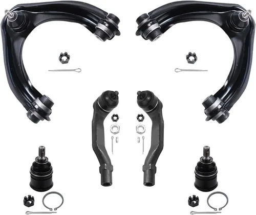 Vista 125 de Detroit Axle - Kit de extremo delantero para Chrysler 300 Dodge Charger 2011-2023 Challenger, 2 Lower Rearward Control Arms 2 Outer Tie Rods 2
