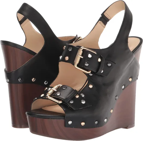 Vista 7 de Jessica Simpson Tymina - Sandalias de cuña con plataforma de cuero tachonado para mujer