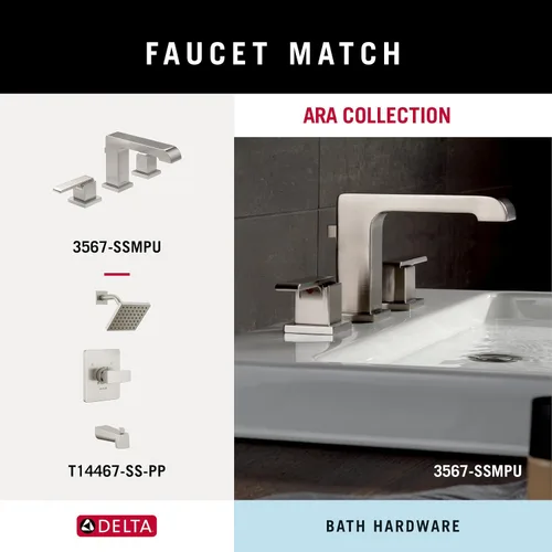 Vista 3 de Delta Gancho de toalla individual para baño o cocina Acero inoxidable Accesorios Ara