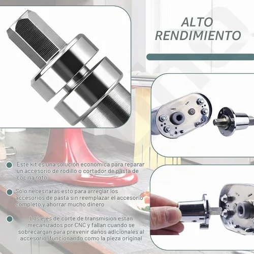 Vista 3 de Ohoho Acoplador de eje de cizalla para pasta para batidora de pie KitchenAid