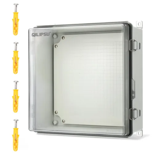 Vista 18 de QILIPSU UL94-V0 Caja eléctrica al aire libre 8.3"x6.3"x3.9" Caja de conexiones impermeable resistente a la intemperie PC/ABS aleación de plástico