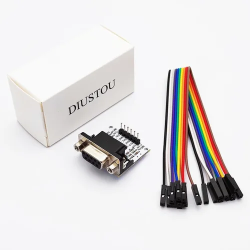Vista 8 de RS232 a nivel TTL módulo convertidor serie puerto de interfaz rs-232 a TTL convertidor de señal serie SP3232 chip DB9 UART conector (hembra)