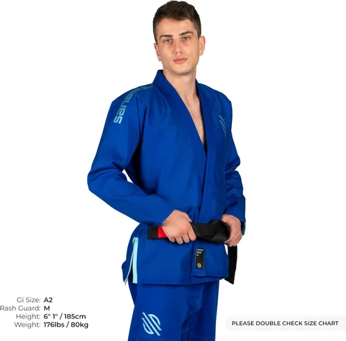 Vista 2 de Sanabul Essentials V.2 Ultra Light BJJ Jiu Jitsu Gi (ver guía especial de tallas)