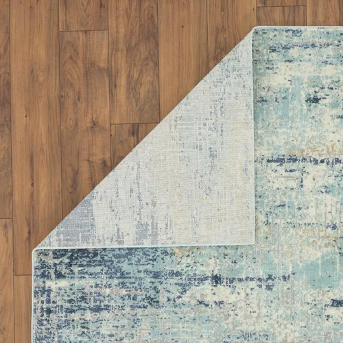 Vista 8 de LUXE WEAVERS Kingsbury Collection 7670 - Alfombra abstracta azul de 8 x 10 pulgadas