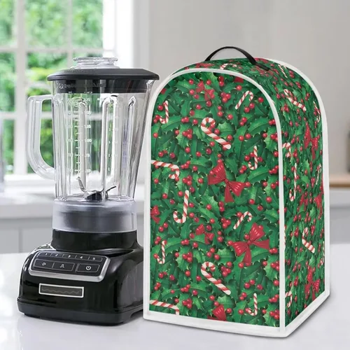 Vista 4 de Gomyblomy Cubierta antipolvo de Navidad para electrodomésticos de cocina, para batidoras de pie, máquinas de café de leche de soja, protectores