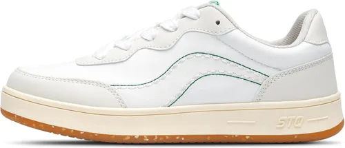 Vista 9 de STQ Zapatos de lona para mujer, con cordones, antideslizantes, cómodos, para caminar