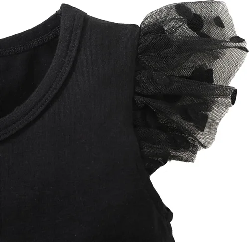 Vista 3 de ROMPERINBOX Romeprinbox - Body de vestido negro para bebé niña
