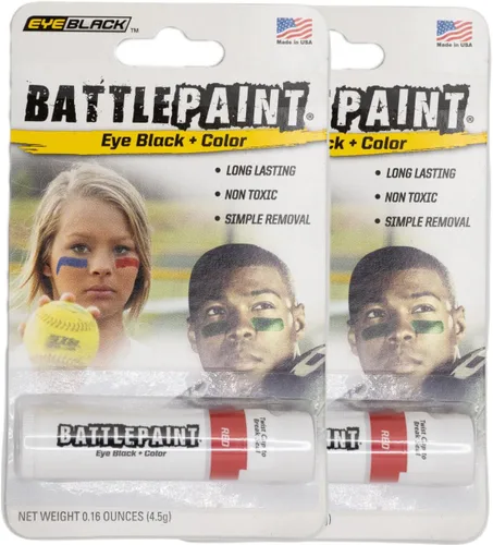 Vista 21 de EyeBlack BattlePaint - Grasa negra para debajo de los ojos de colores brillantes para atletas profesionales y súper fanáticos, béisbol, softbol