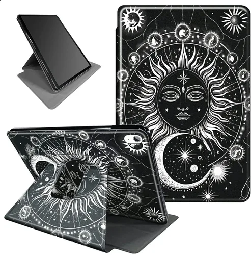 Vista 111 de Funda para iPad mini 6 para iPad mini 6ª generación 8.3 pulgadas 2021 360 grados giratorio soporte ligero protector inteligente cubierta