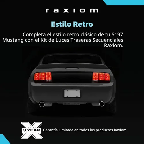 Vista 6 de Kit de arnés de luz trasera secuencial Raxiom con enchufe de ajuste y cable de reproducción automática. Compatible con Mustang 2005-2009 Arnés