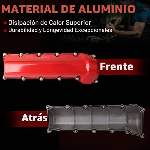 Vista 5 de MITZONE Cubierta de válvula de aluminio compatible con Chrysler Aspen Dodge Dakota Durango Ram 1500 Durango Jeep Commander Grand Cherokee 4.7L