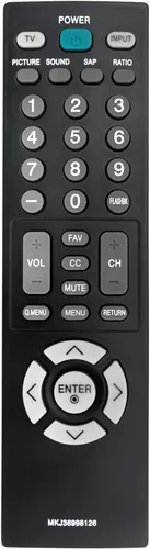 Vista 8 de MKJ36998105 Reemplazo remoto para LG LCD TV 26LG30-UA 19LG31 22LG31 37LG30 2630 22LG30 26LG30 22LF10 19LF10C 19LF10 19LG30 19LG3 1 22LG30 22LG31