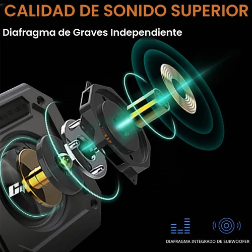 Vista 5 de BIRDIE79 - Paquete de 2 altavoces Bluetooth para carrito de golf, magnéticos, IPX7, estéreo de 36 W