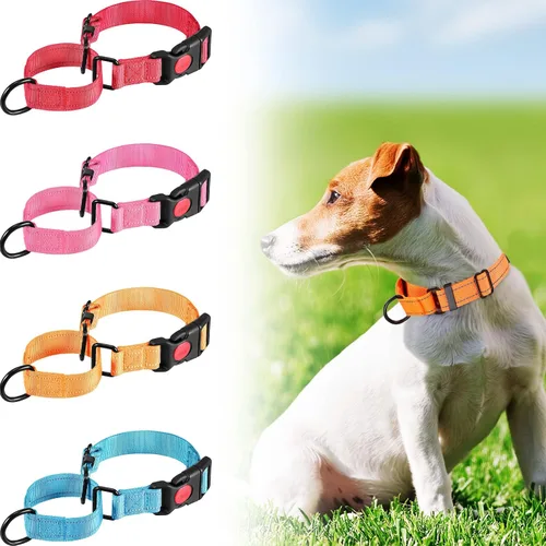 Vista 7 de 4 collares Martingale para perros, multicolor, gargantilla para perros pequeños, collar de cachorro para entrenamiento de cachorros