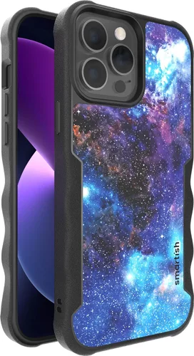 Vista 17 de Smartish Funda para iPhone 12 Pro Max Armor - Gripzilla [resistente + protectora] Funda de agarre delgada y resistente - Black Tie Affair